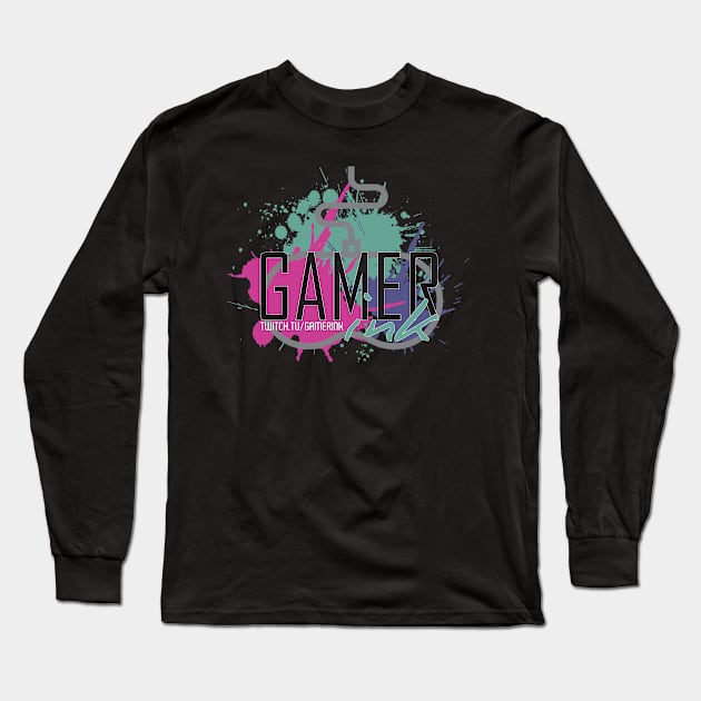 Gamer Ink Splat Long Sleeve T-Shirt by GAMERINK